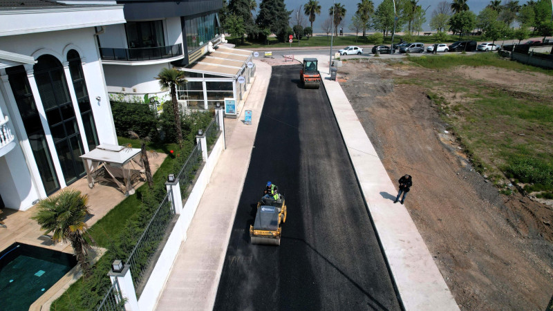 Ba�iskele Sahili�nde Trafik ve Yaya D�zeni Yenileniyor
