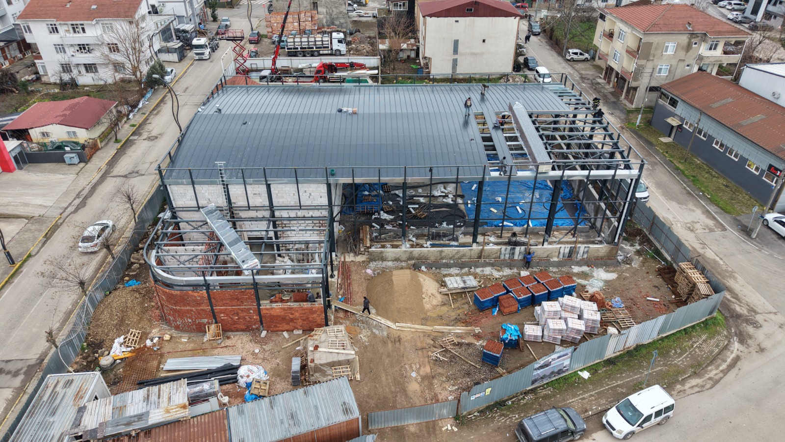 Sporun Yeni Merkezinde �al��malar H�zla S�r�yor