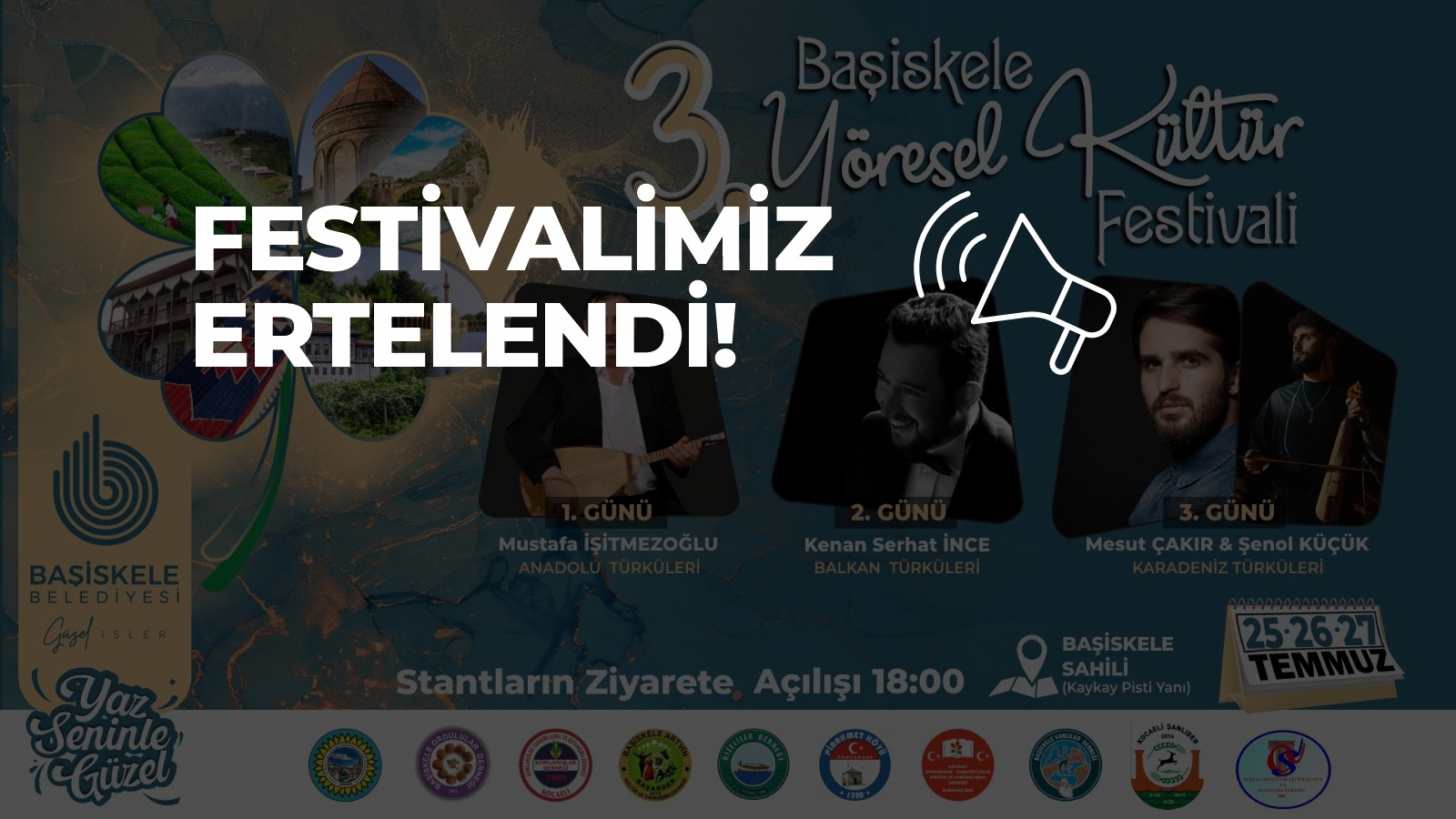 Baiskele 3. Yresel Kltr Festivali Ertele ndi