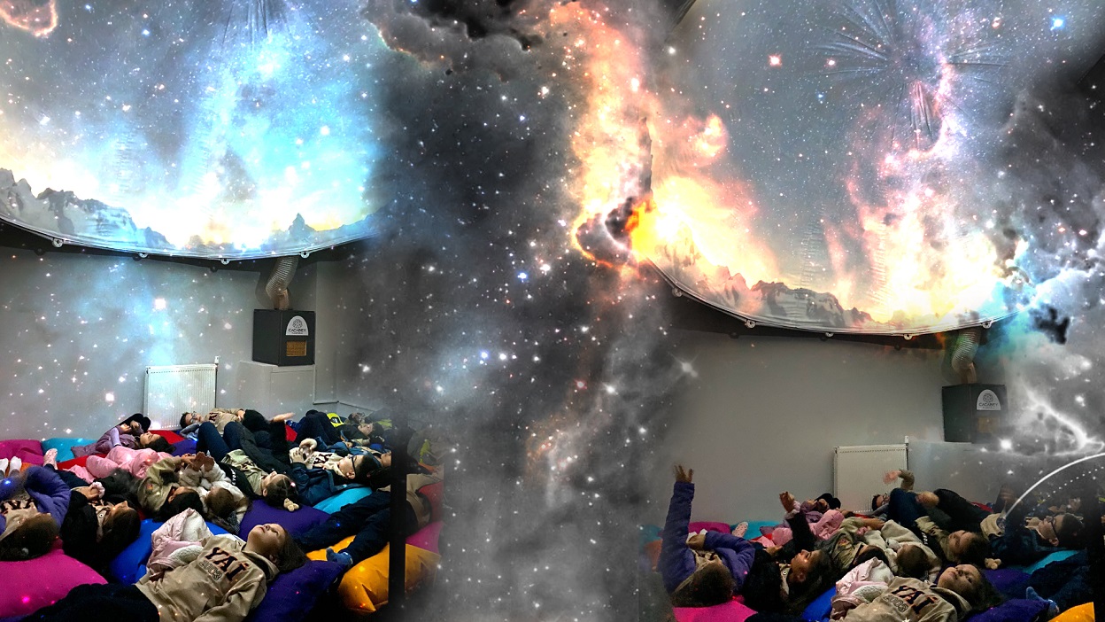Baiskeleli ocuklarn Planetaryum Deneyimi