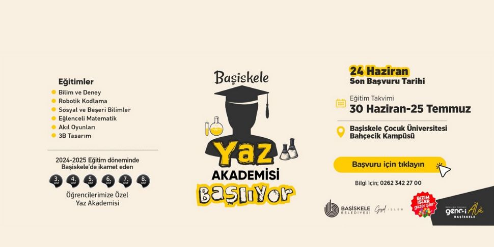 Başiskele Yaz Akademisi Kayıtları Başladı