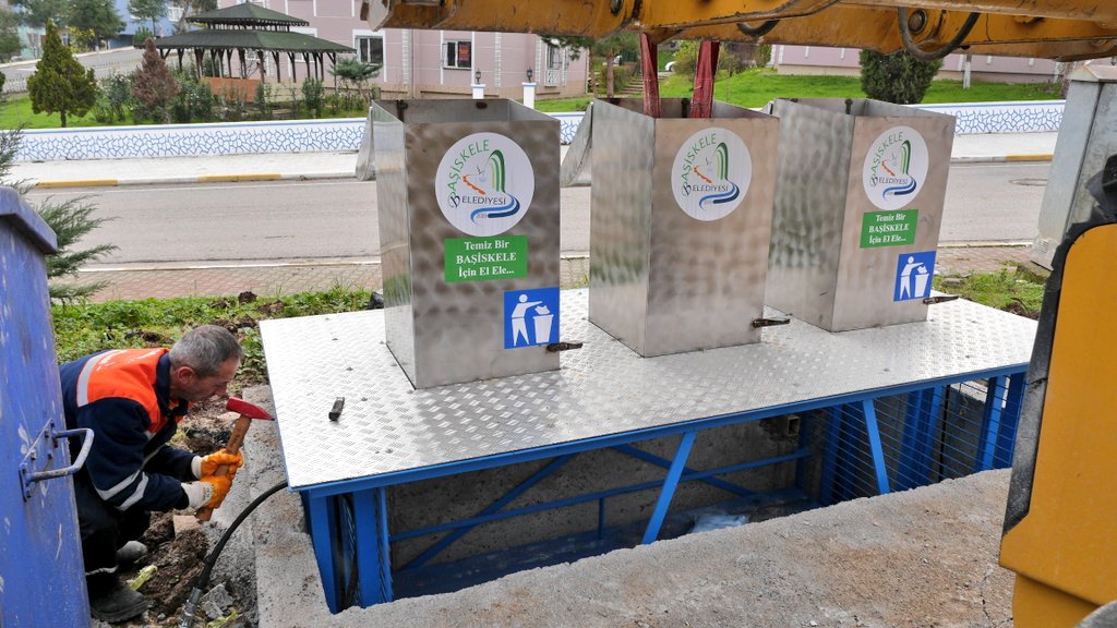 ��p Konteyn�rlar� Yerin Alt�na Al�n�yor