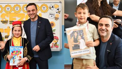 Ba�kan �zl� ��rencilerin Karne Heyecan�na Ortak Oldu