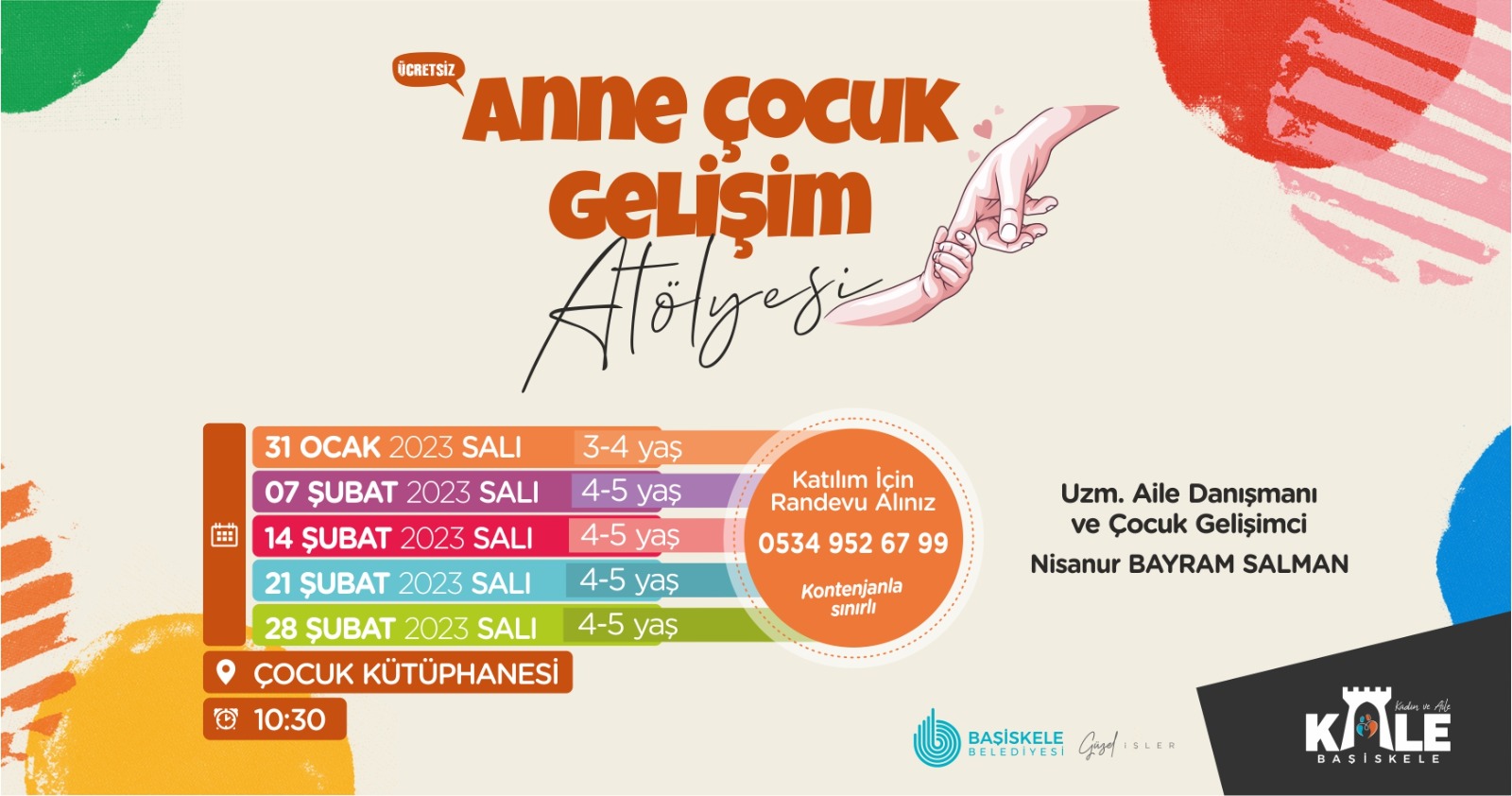 Baiskelede "Anne-ocuk Atlyeleri"