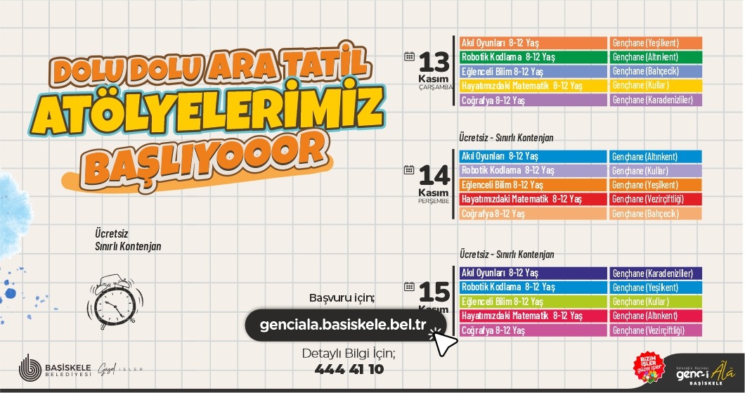 Baiskelede Ara Tatil Atlyeleri Balyor