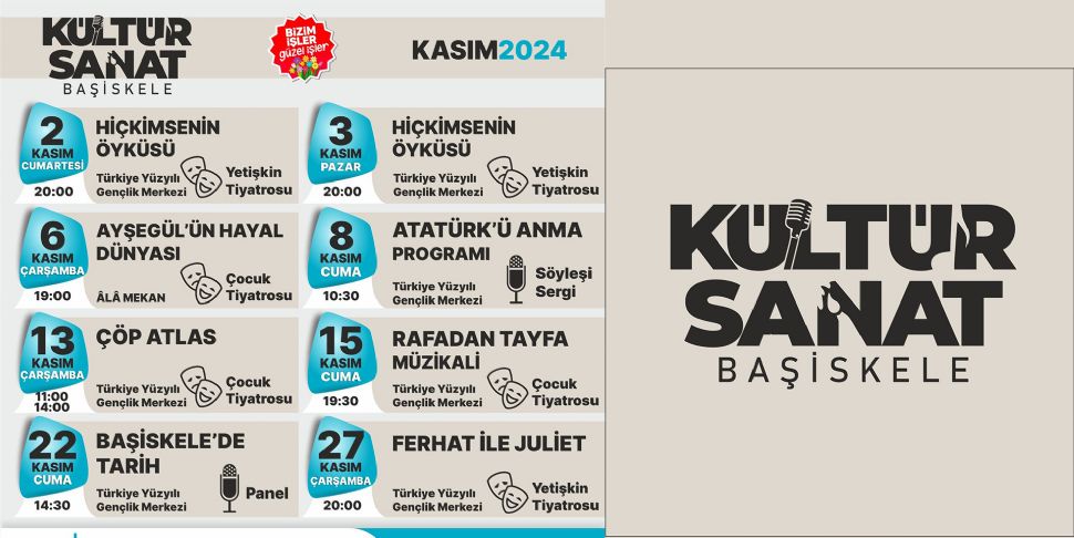 Kasım'da Başiskele Kültür-Sanat Başka Güzel