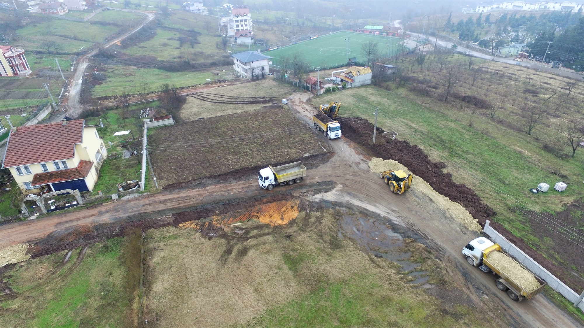 KILIARSLAN MAHALLESNDE YOL ALIMALARI