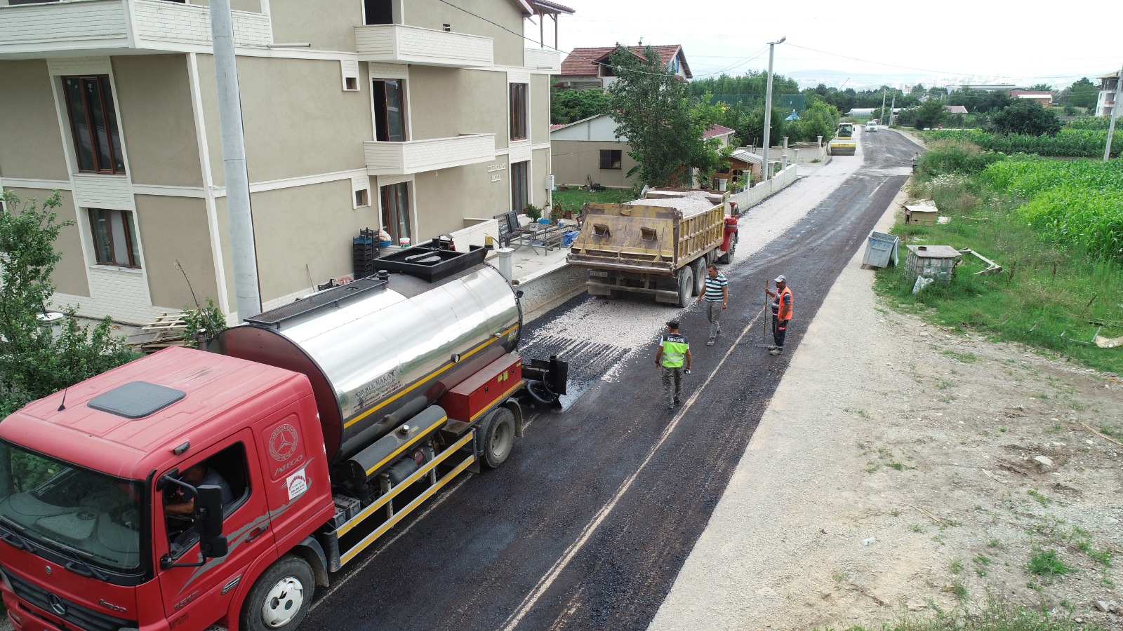 Baiskelenin Yollar Asfaltlanyor