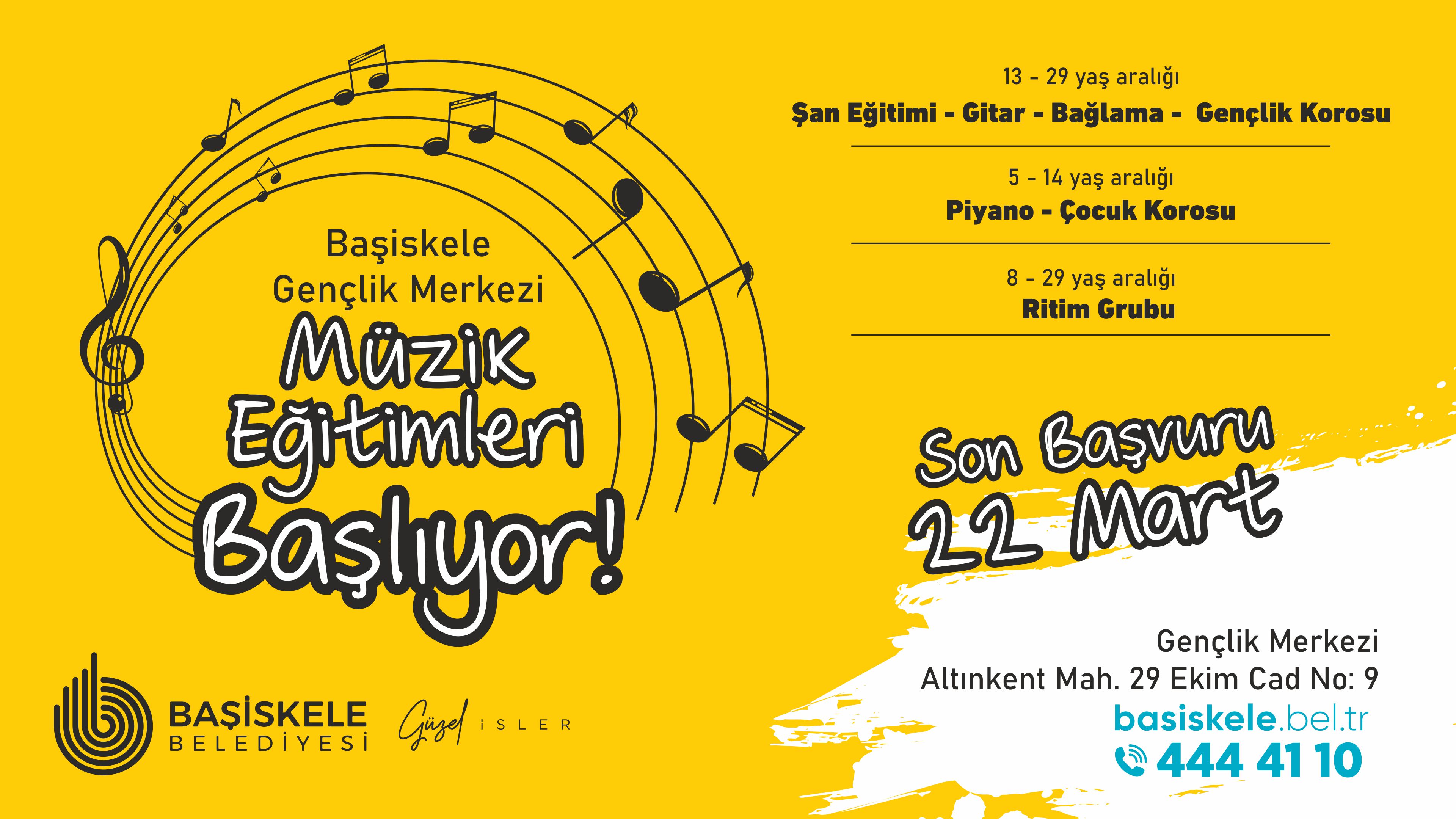 Baiskelede cretsiz Mzik Eitimleri Balyor