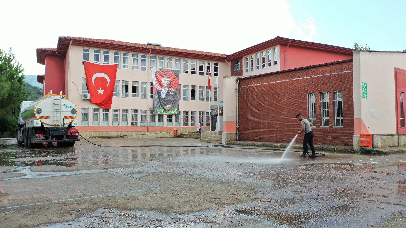 Baiskelede Yz Yze Eitim ncesi Temizlik almalar
