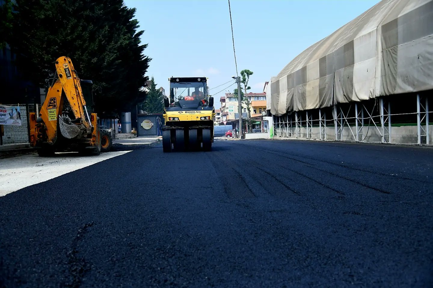 Baiskele Yollar Scak Asfaltla Konfor Kazanyor