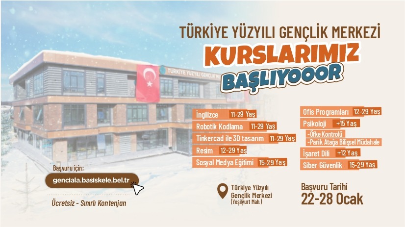 Trkiye Yzyl Genlik Merkezinde Eitimlere Devam
