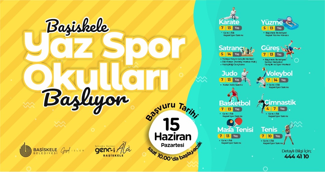Ba�iskele�de Yaz Spor Okullar� i�in Kay�tlar Ba�l�yor
